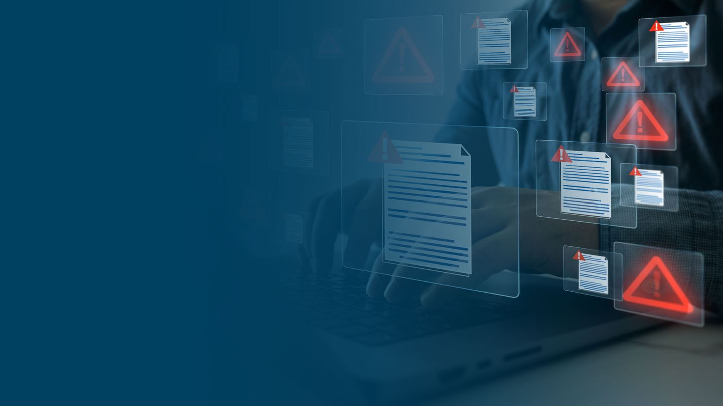 Image showing cyber security warnings