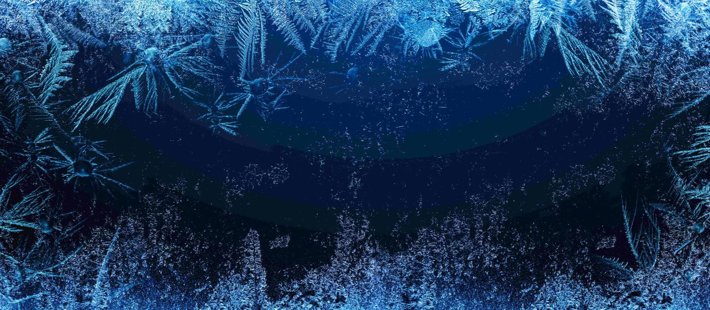 Winter is coming blue gradient masthead