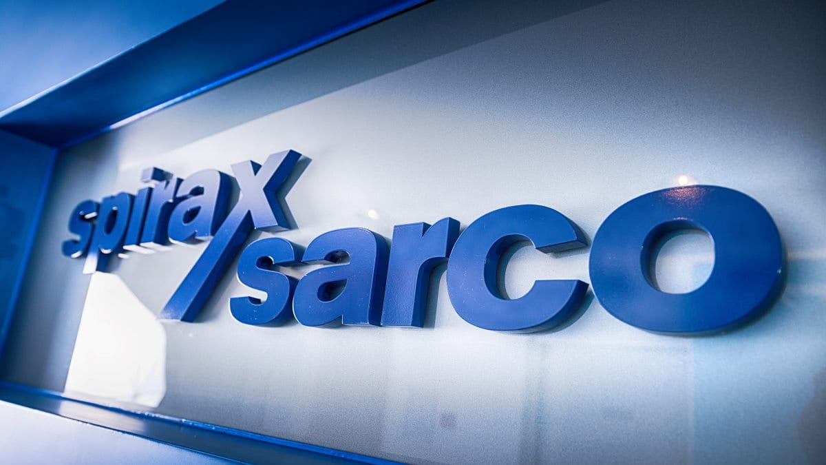 Spirax Sarco标志在办公室在土耳其