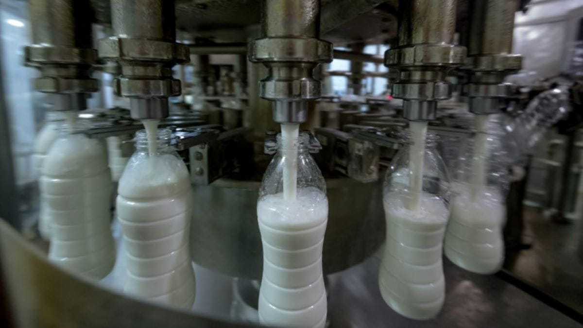 Milk production line