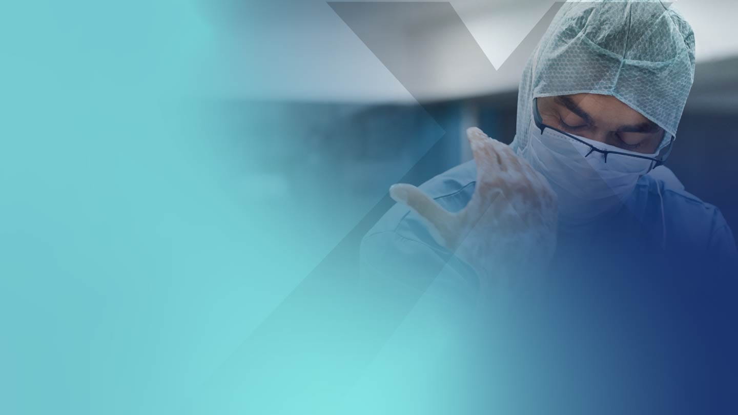 Surgeon in scrubs