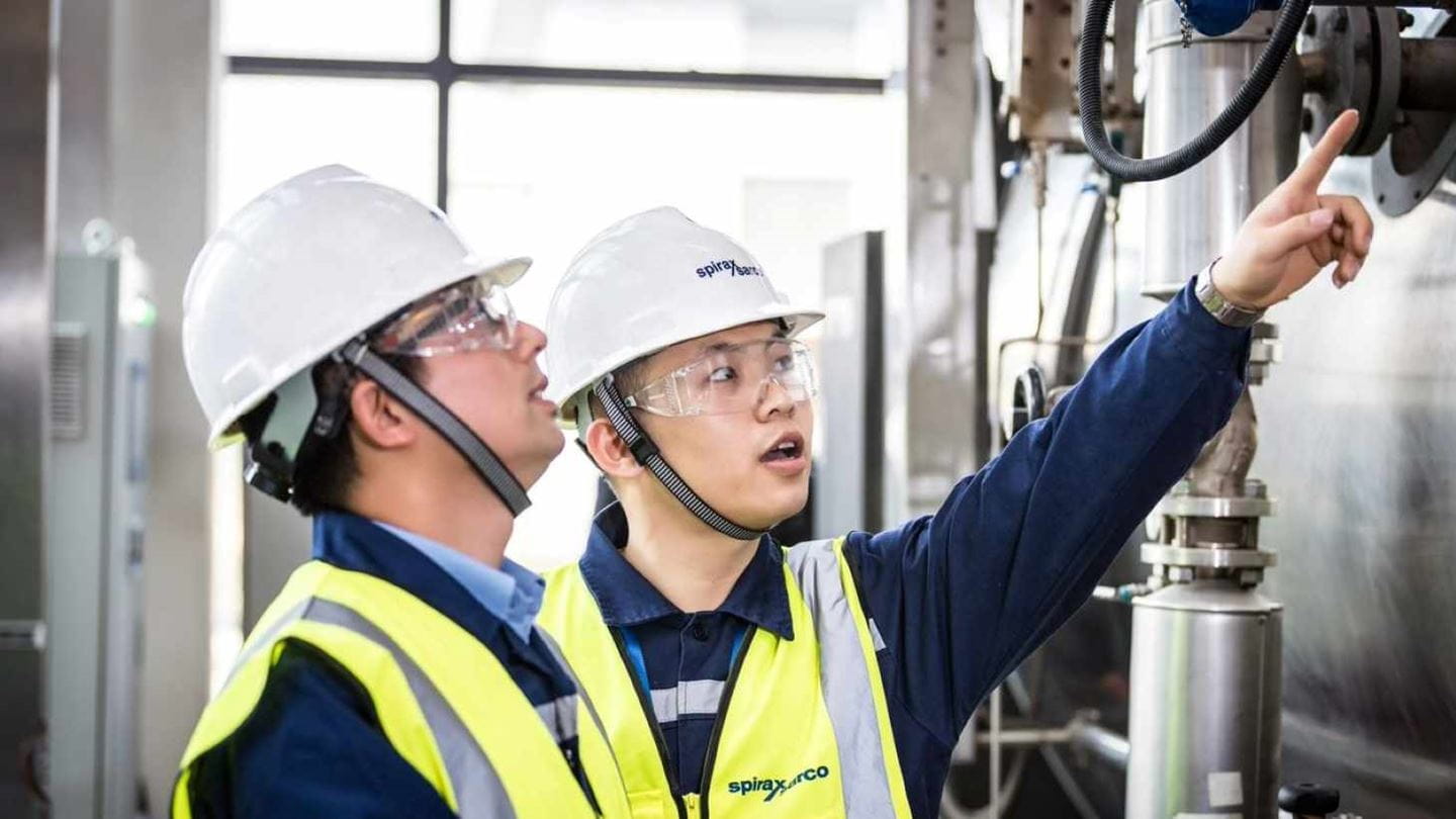 Spirax Sarco engineer reviewing ventilation environment