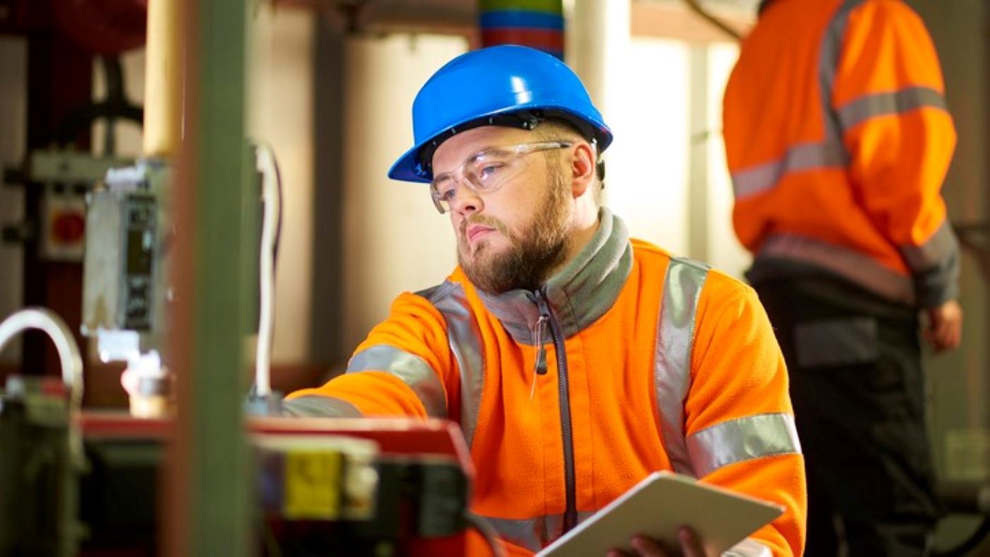 Spirax Sarco engineer working in steam plant