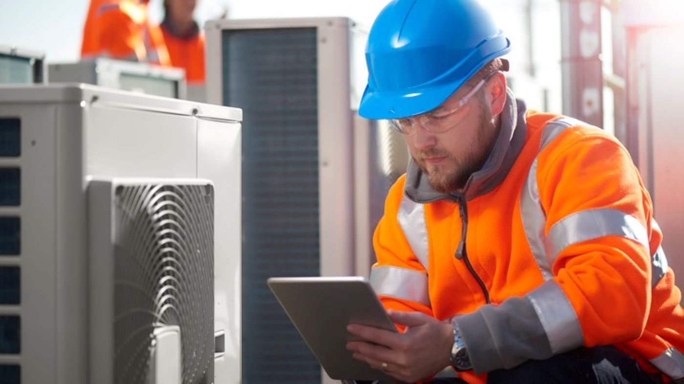Spirax Sarco engineer working in a steam plant