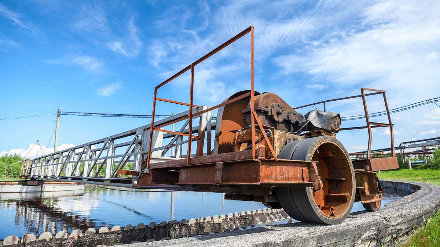 Waste water sewage plant