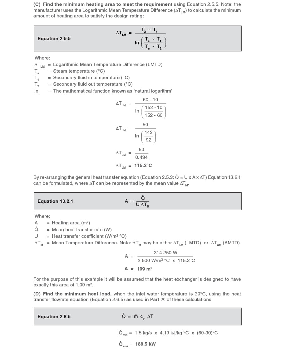 The Heat Load Heat Exchanger And Steam Load Relationship