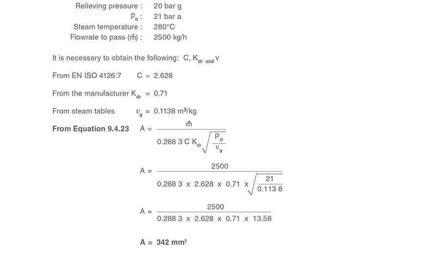 Safety Valve Sizing Spirax Sarco
