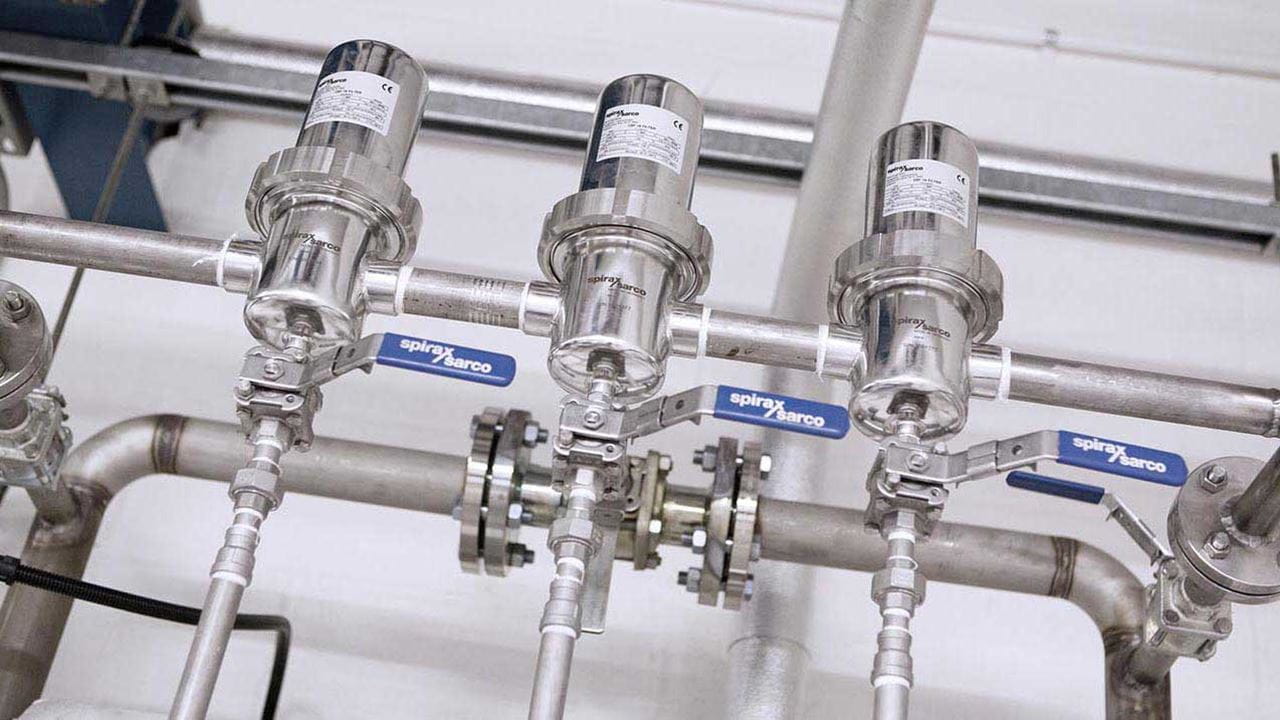 Clean steam filters installation