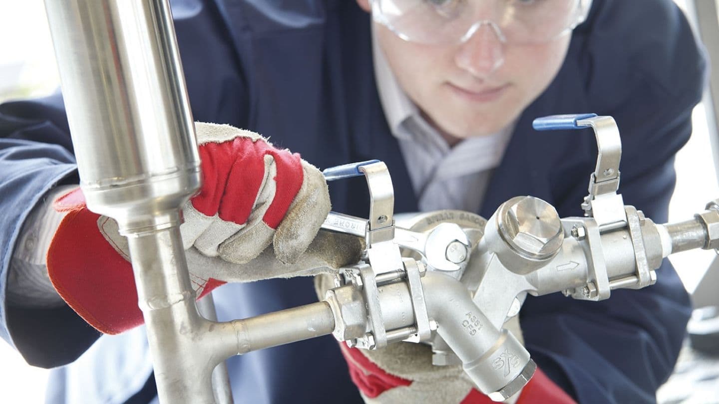 Steam trapping station STS17.2 installation