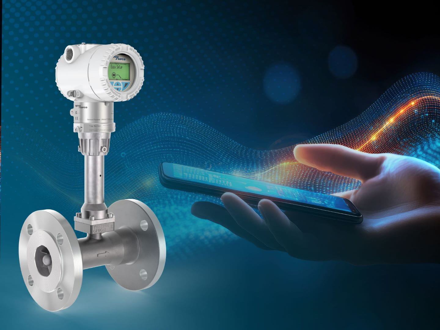 Hand and digital Spirax Sarco product