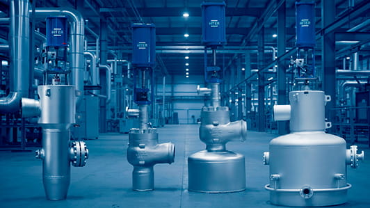 Hiter valve steam conditioning