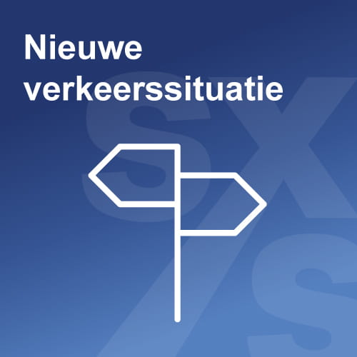 Nieuwe verkeerssituatie