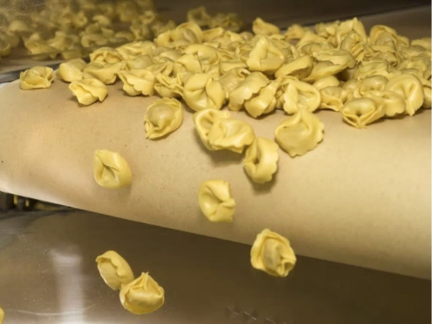 Pasta being made
