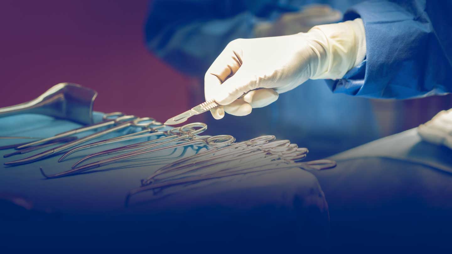 Instruments in a hospital