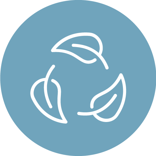 Leaves in a circle